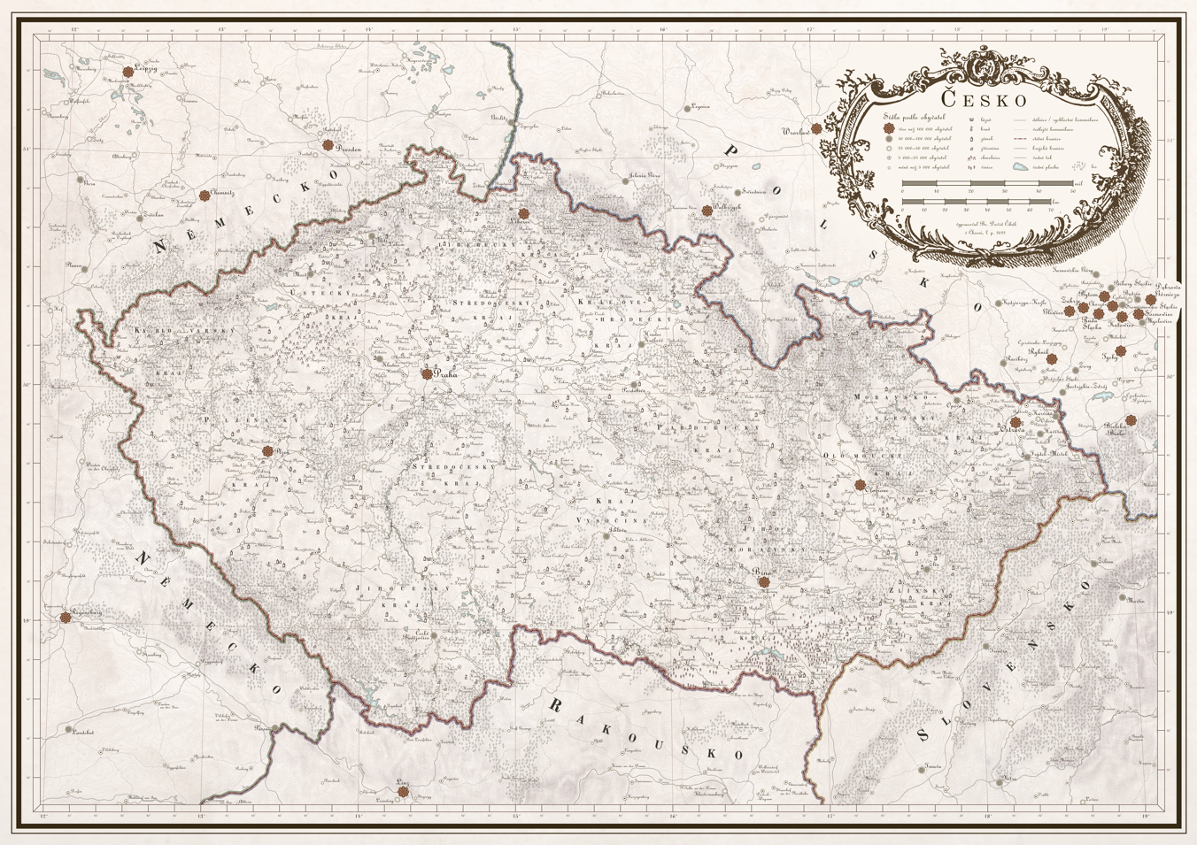 Region 18. století (šrafy)