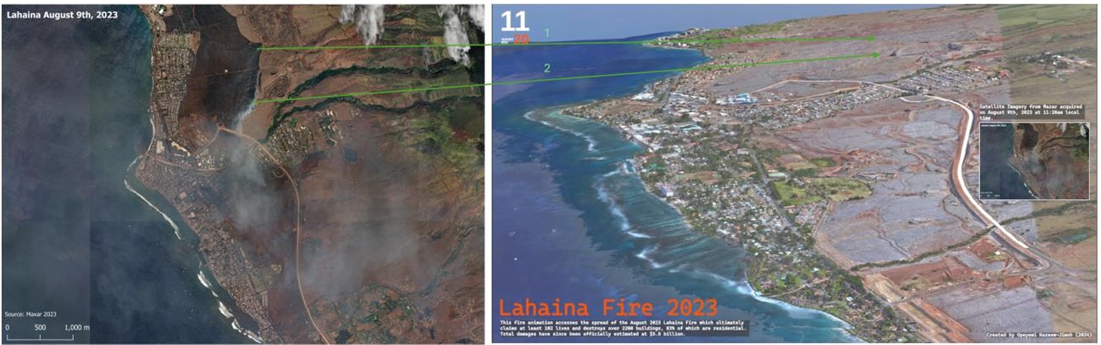 Maxar satellite imagery comparison